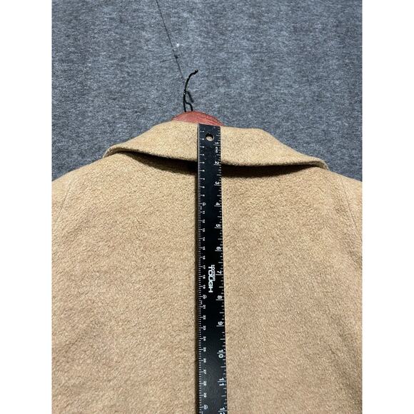 Vintage Jones New‎ York Petite Brown Tan Long Pea Coat Trench (See Measurements) - Picture 5 of 7